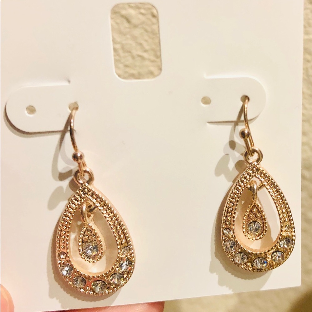 NWT Charter Club Rose gold Earrings